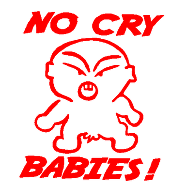 No Cry babies decal 095