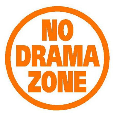 No Drama Zone Decal 15o