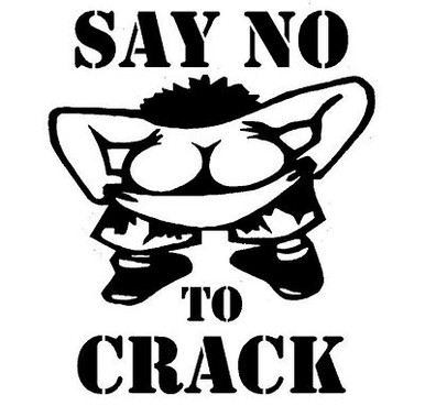 Say No To Crack funny car sticker