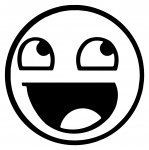 Surprise Happy Face Diecut Decal