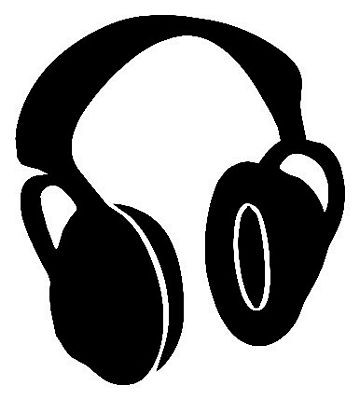 DJ Headphones music Sticker