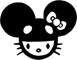 HK DJ Deadmau Diecut music decal
