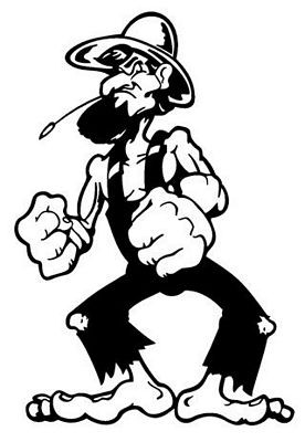 Hillbilly Fighter redneck rebel decal