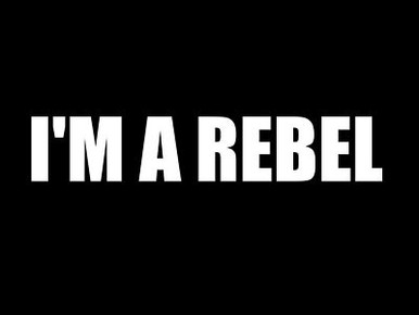 i am a rebel die cut decal