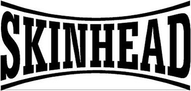 skinhead diecut decal