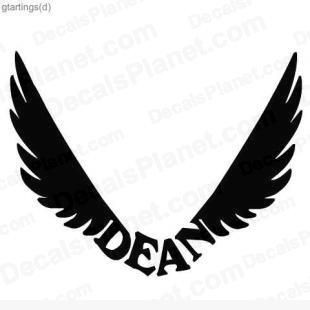 Vinyl Music DEAN Sticker 1110