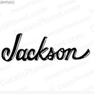 Vinyl Music JACKSON Sticker 1086