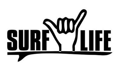 Surf life Shaka hand hawiaan Vinyl Decal Sticker