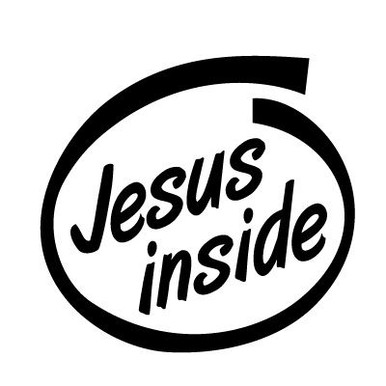 jesus inside die cut decal 2