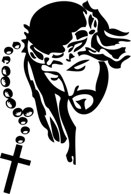 jesus with rosary