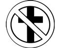 No Religion Decal 1881