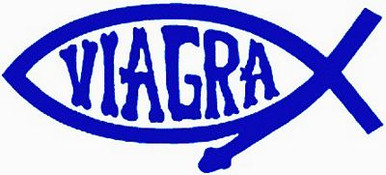 Viagra Fish Die Cut Car Window Wall Sticker Decal