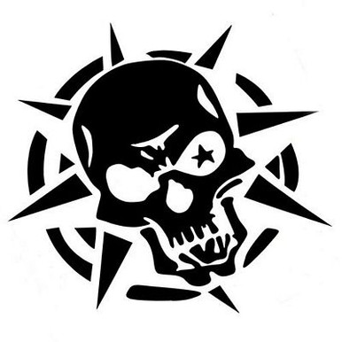 skull sticker vinyl car decals 777