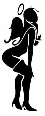 Sexy ANGEL Girls Funny XXX Decal Sticker
