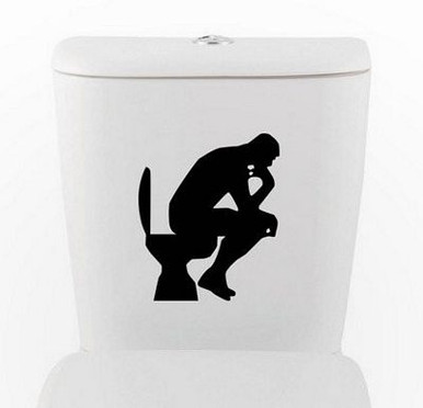 thinker on the john