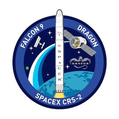 SpaceX crs2 patch design sticker