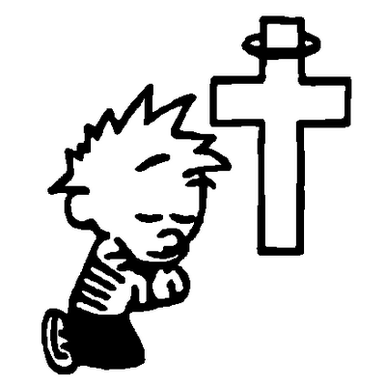 Calvin Cross Decal 373