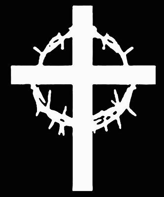 Cross Window or Wall Decal 3