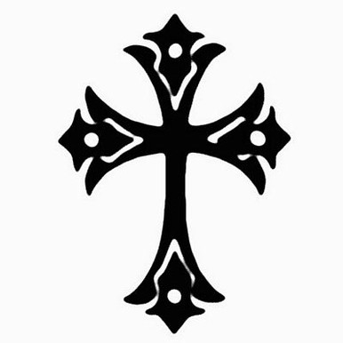 Tribal Cross Vehicle Sticker 968b