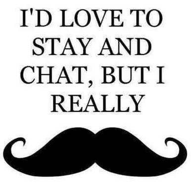 ID love to stay mustache decal