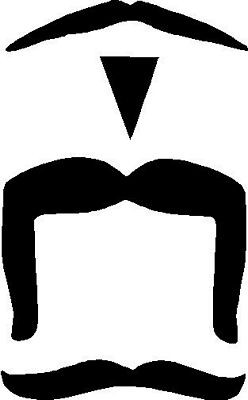 Mustache Sticker Set Combo 3