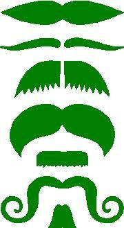 Mustache Sticker Set Combo 7