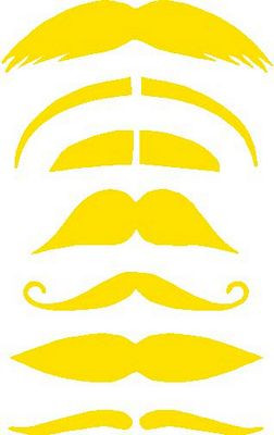 Mustache Sticker Set Combo 8
