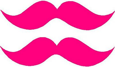 Mustache Sticker Set Style 2 Large