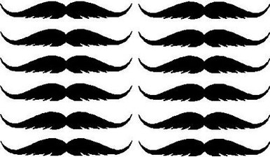 Mustache Sticker Set Style 6
