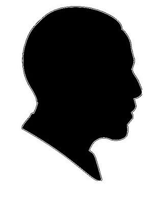 Obama political silhouette