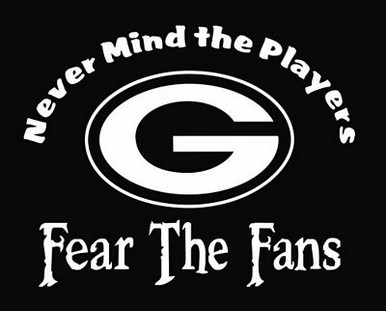 Fear the Fans Green Bay Packers Die Cut Vinyl Decal Sticker