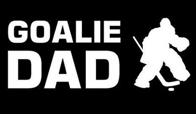 Hockey Goalie DAD Window Wall Sticker