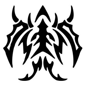 Tribal Design Die Cut Sticker 06