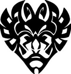 Tribal Design Diecut Decal 20