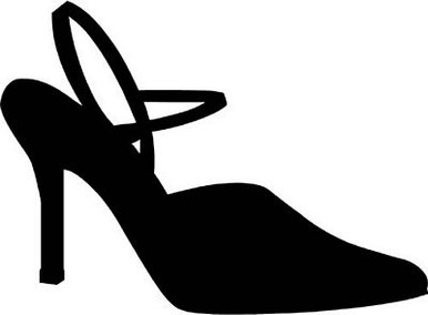 High Heel Die Cut Girl Decal 1