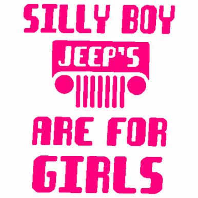 Jeeps are 4 Girls Decal 633