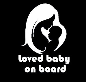 loved baby on board girl decal