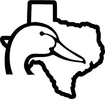 Ducks Unlimited Texas ANY STATE OUTLINE Car decal