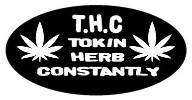 THC Oval Sticker