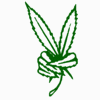 Weed Peace decal 827d
