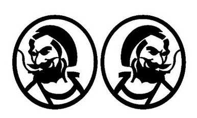 Zig Zag Decal Pair