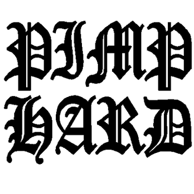 Pimp Hard decal 298