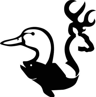 buck fish duck decal