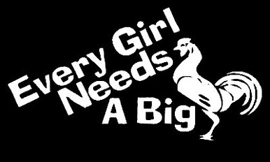 Every Girl Needs a Bick Cock Sticker