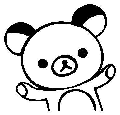 Rilakkuma Bear Sticker 6303