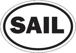 SAIL OVAL STICKER