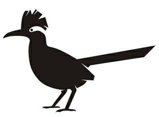 roadrunner silhouette decal sticker