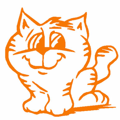 Cat 2 adhesive car decal 995