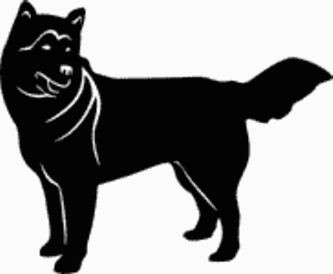 Alaskan Malamute Dog Decal 15b