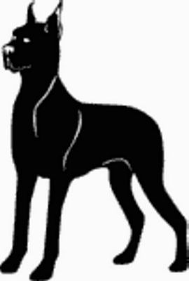 Grate Dane Dog Decal 15o